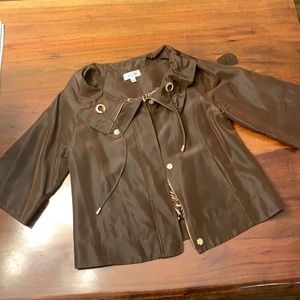 St. John Sport Brown jacket bomber trench coat